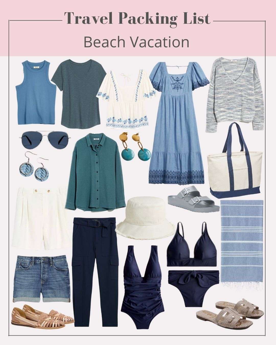 Packing List: A Long Weekend at the Beach A Balanced Life Perspective